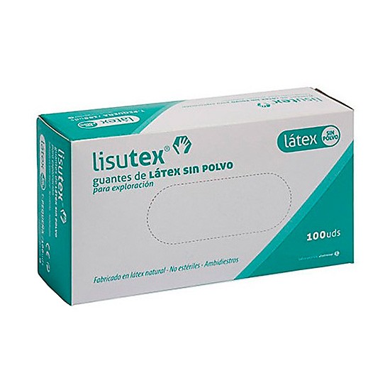 GUANTES LISUTEX S/P LATEX EXPLO T/G 100U