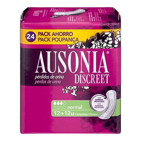 Ausonia discreet normal 24 uds