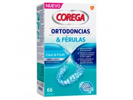 Corega Ortodoncias y Férulas tabletas limpiadoras para férulas 66tabs